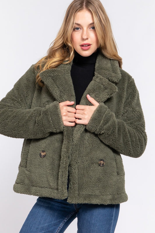 Faux Fur Sherpa Jacket - Body By J'ne