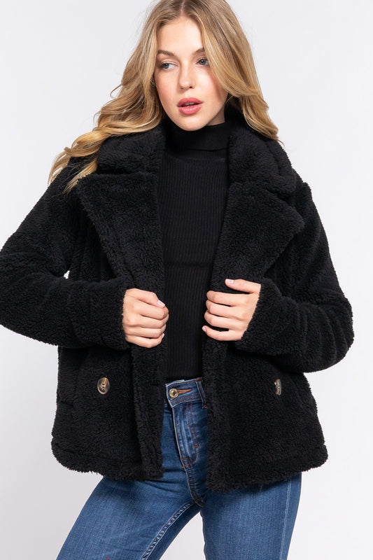 Faux Fur Sherpa Jacket - Body By J'ne