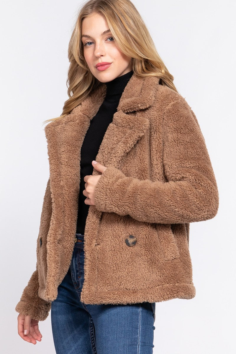 Faux Fur Sherpa Jacket - Body By J'ne
