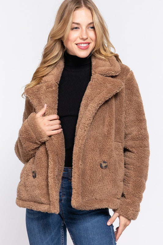 Faux Fur Sherpa Jacket - Body By J'ne