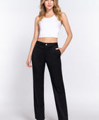 Straight Fit Twill Long Pants - Body By J'ne