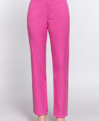 Straight Fit Twill Long Pants - Body By J'ne