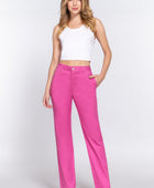 Straight Fit Twill Long Pants - Body By J'ne