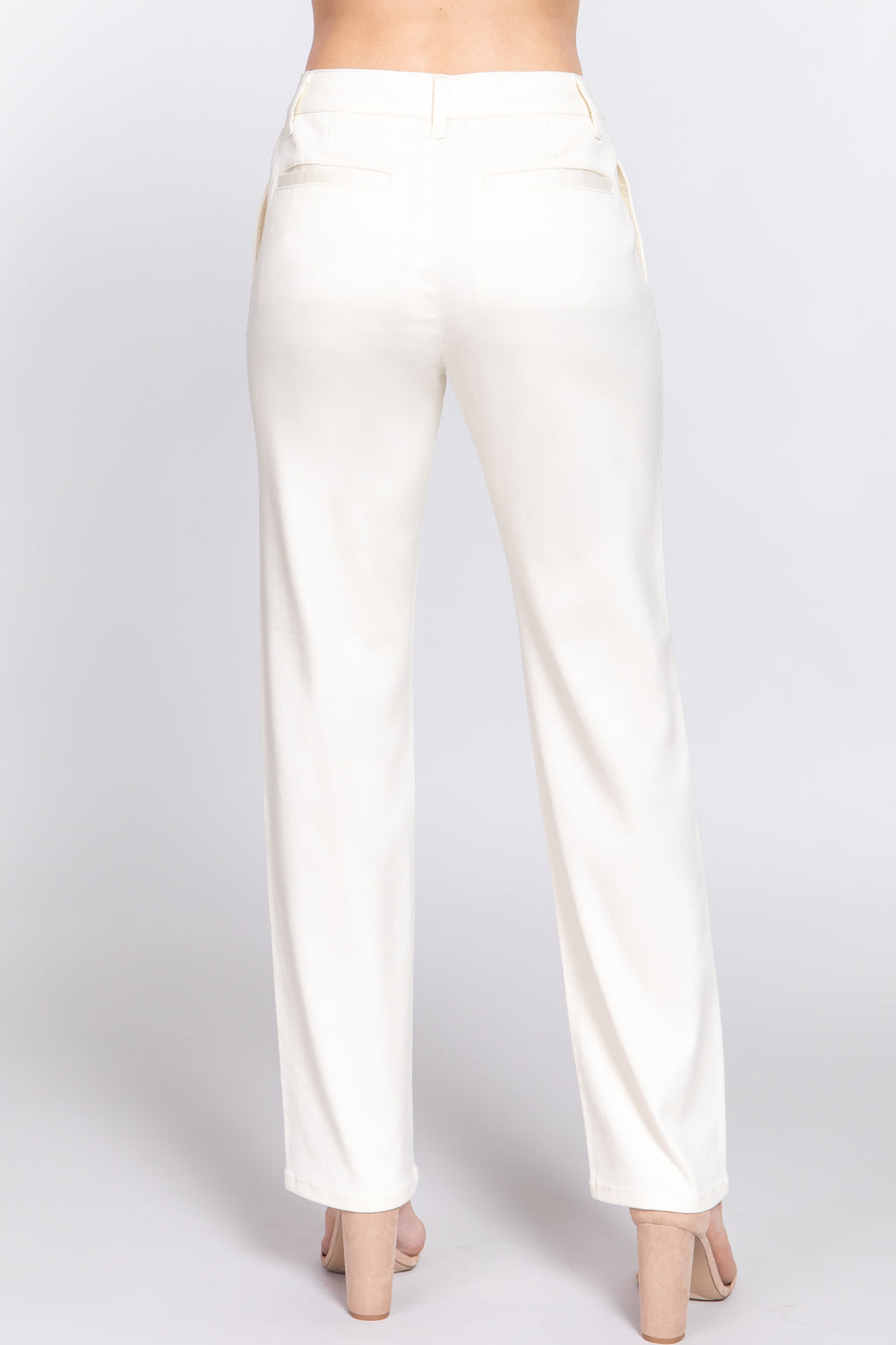 Straight Fit Twill Long Pants - Body By J'ne