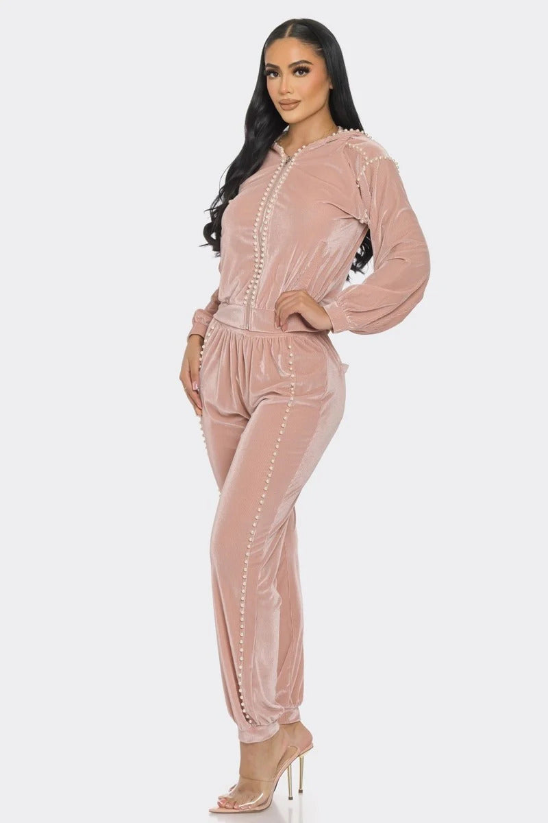 Jogger With Pearls Set - Body By J'ne