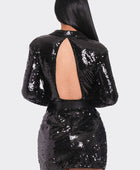 Pearl Belted Sequin Blazer Mini Dress - Body By J'ne