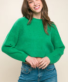 Wool Blend Cropped Sweater Top - Body By J'ne