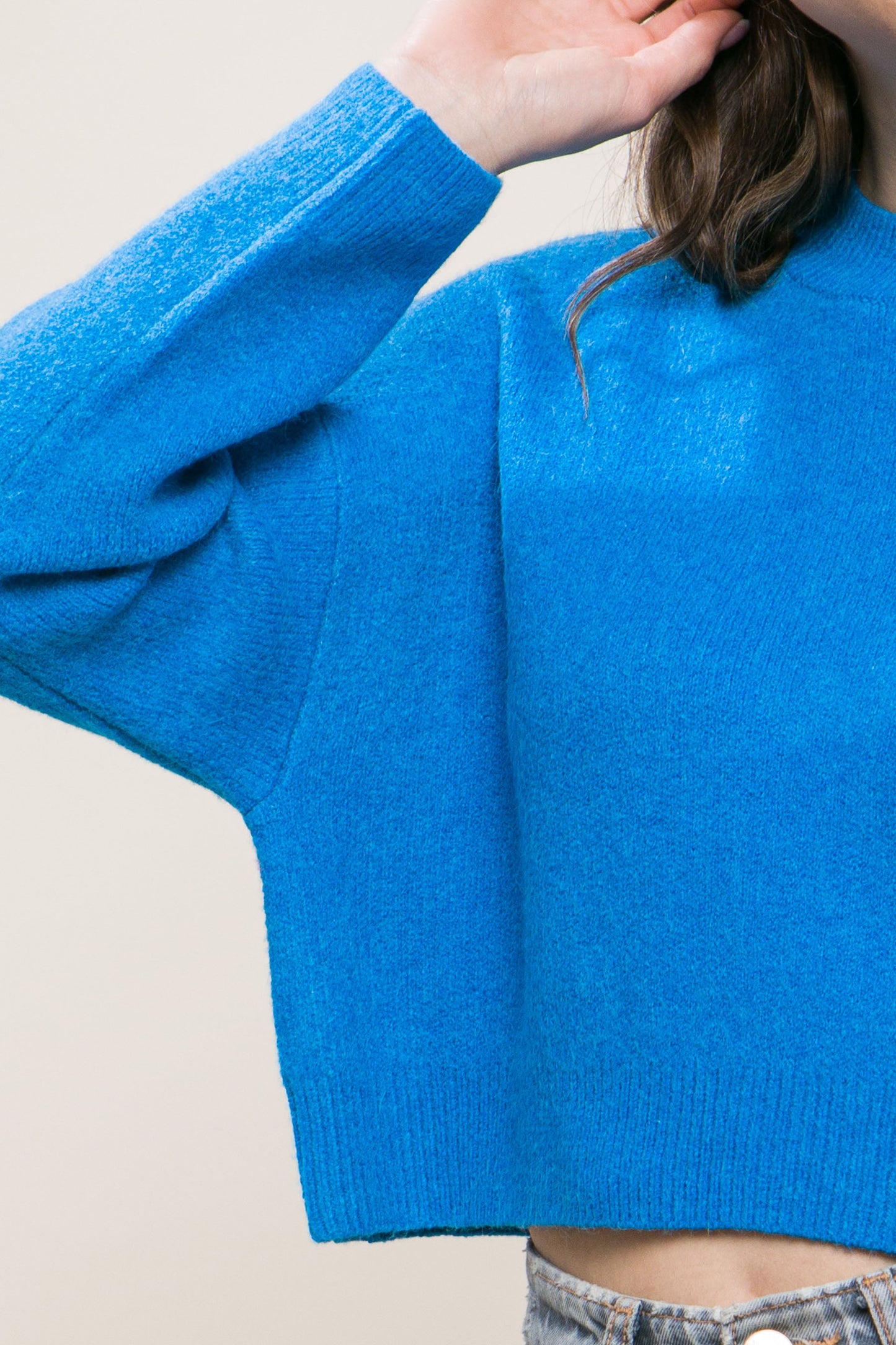 Wool Blend Cropped Sweater Top - Body By J'ne