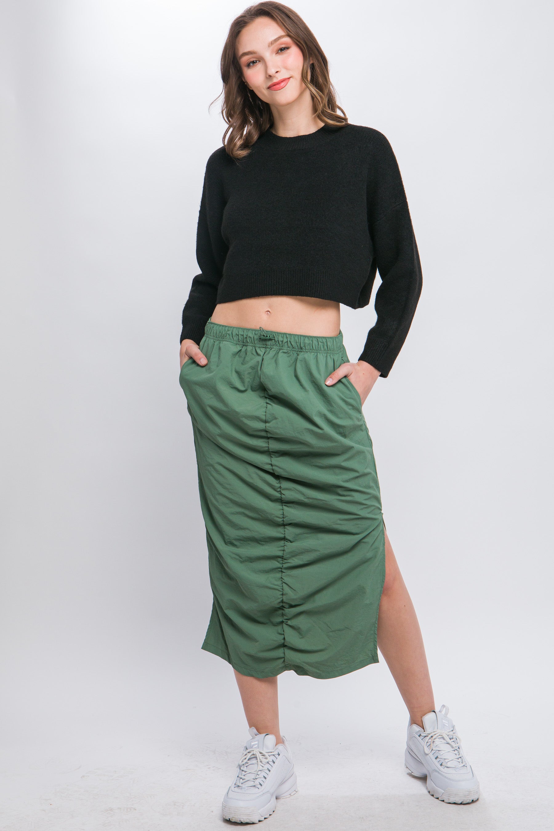 Wool Blend Cropped Sweater Top - Body By J'ne