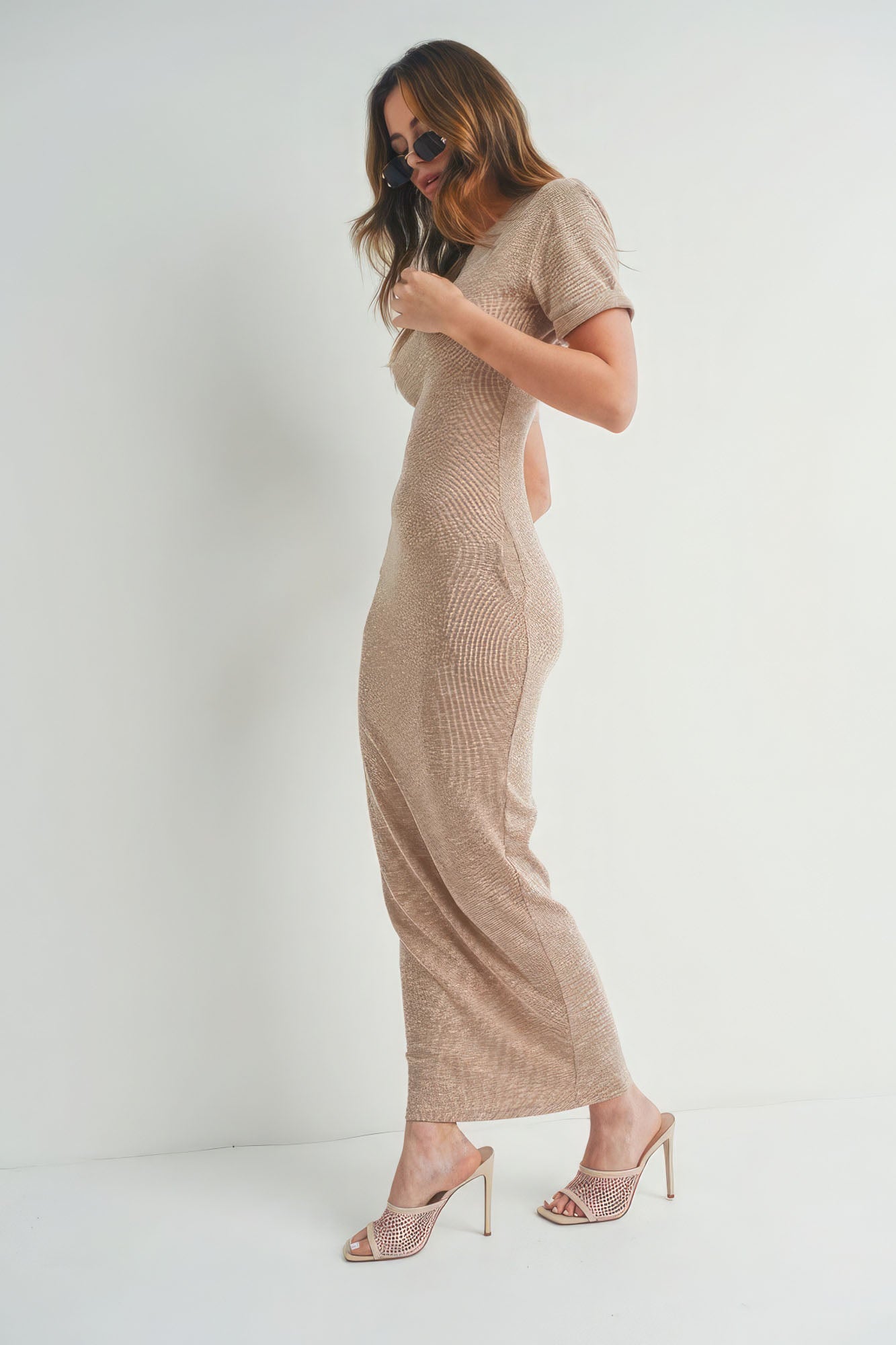 Short-sleeve Maxi Dress - Body By J'ne