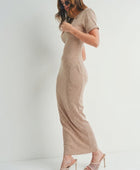 Short-sleeve Maxi Dress - Body By J'ne