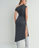 Off The Shoulder Maxi Dress Whit Slit - Body By J'ne