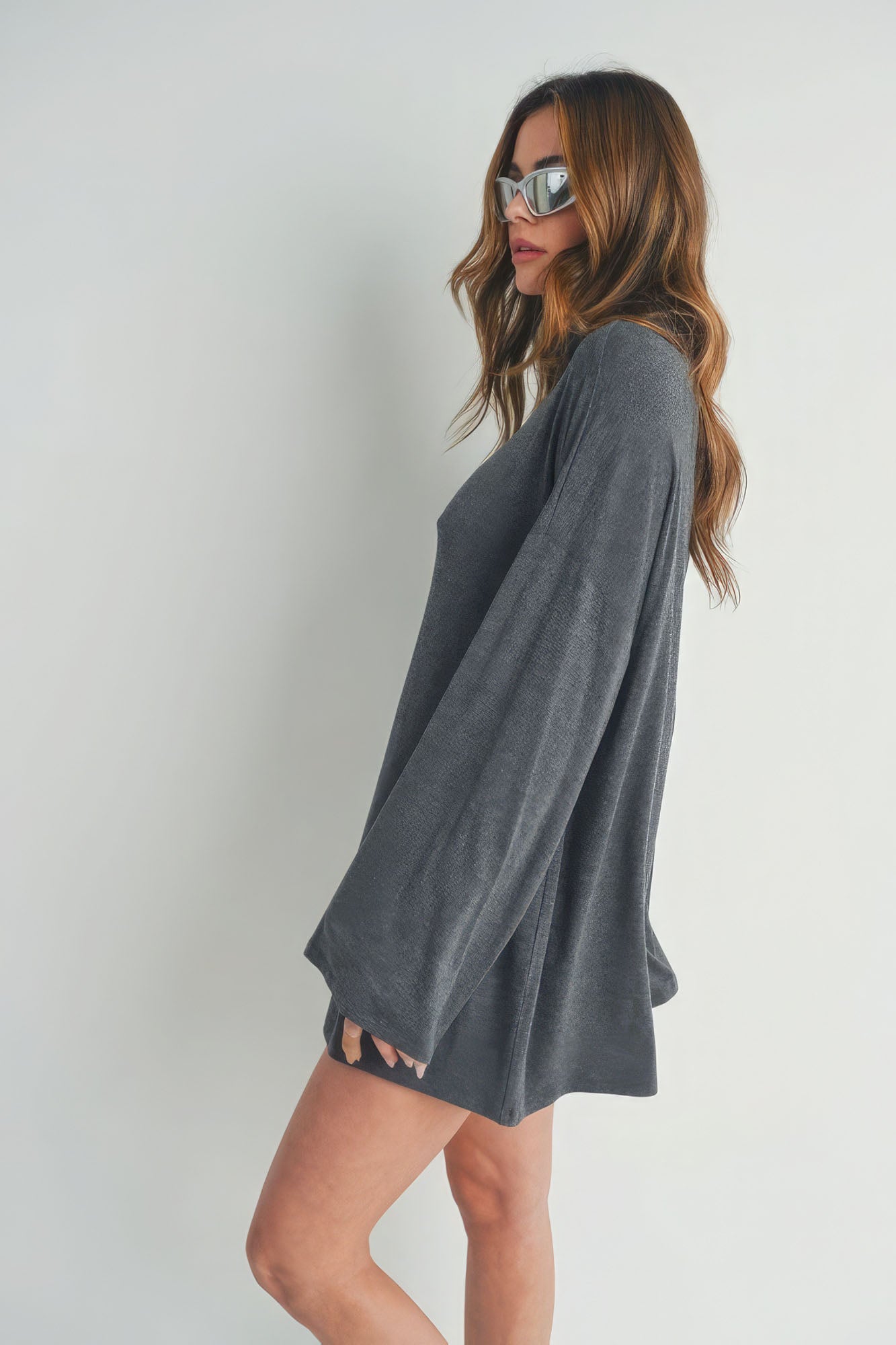 Bell Sleeve Turtle Neck Dress - Body By J'ne