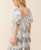 Sequin Babydoll Mini Dress - Body By J'ne