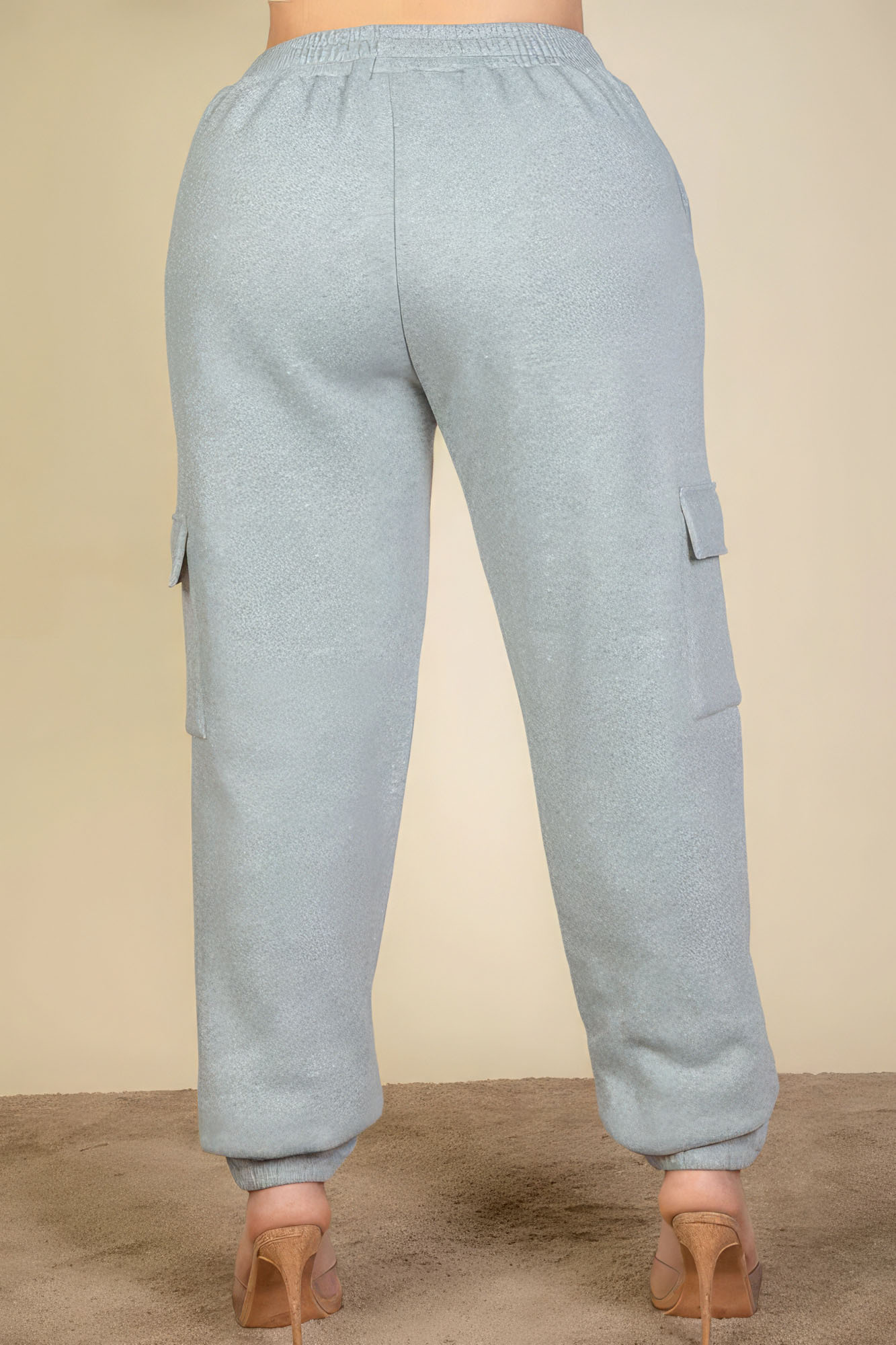 Plus Size Side Pocket Drawstring Waist Sweatpants - Body By J'ne