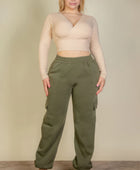 Plus Size Side Pocket Drawstring Waist Sweatpants - Body By J'ne