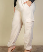 Plus Size Side Pocket Drawstring Waist Sweatpants - Body By J'ne