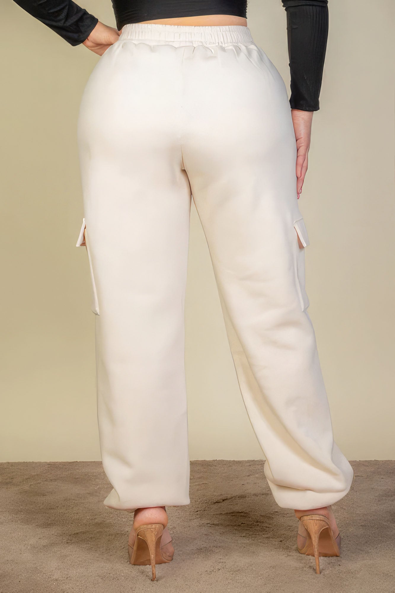 Plus Size Side Pocket Drawstring Waist Sweatpants - Body By J'ne
