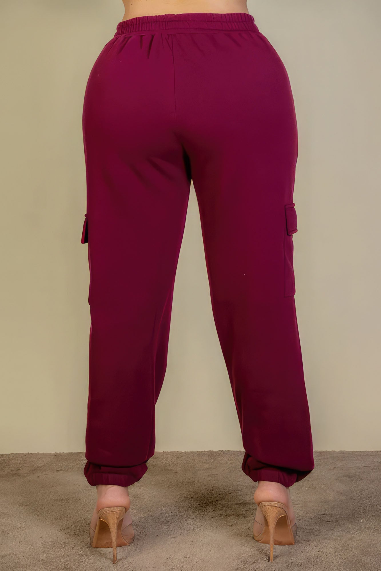 Plus Size Side Pocket Drawstring Waist Sweatpants - Body By J'ne