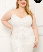 Rhinestone Body Plus Size Mini Dress - Body By J'ne