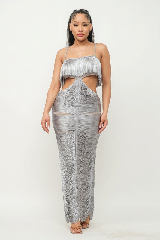 Lux Fringe Maxi Dress - Body By J'ne