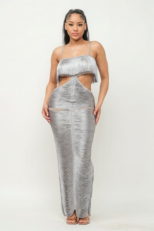 Lux Fringe Maxi Dress - Body By J'ne