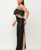 Lux Fringe Maxi Dress - Body By J'ne