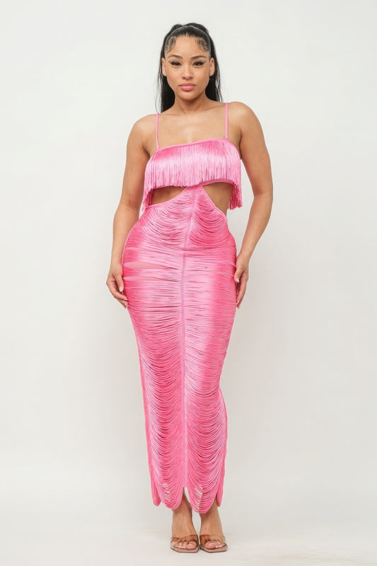 Lux Fringe Maxi Dress - Body By J'ne