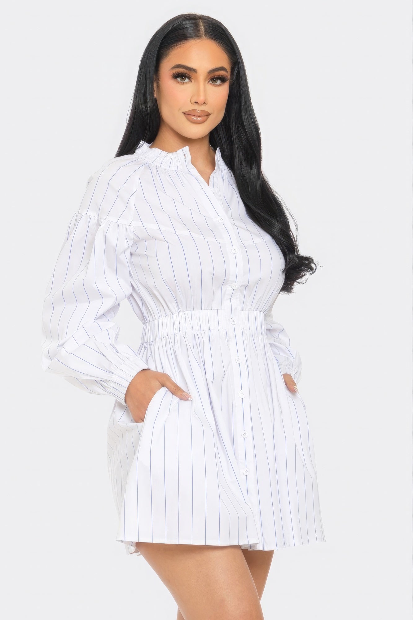 Striped Mini Dress - Body By J'ne