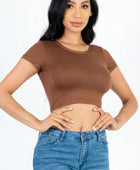 Short Sleeve Roundneck Crop Top - Body By J'ne