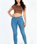 Short Sleeve Roundneck Crop Top - Body By J'ne