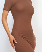 Ribbed Bodycon Midi Dress - Body By J'ne