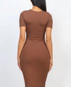 Ribbed Bodycon Midi Dress - Body By J'ne