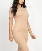 Ribbed Bodycon Midi Dress - Body By J'ne