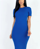 Ribbed Bodycon Midi Dress - Body By J'ne