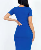 Ribbed Bodycon Midi Dress - Body By J'ne