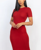 Ribbed Bodycon Midi Dress - Body By J'ne