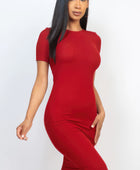 Ribbed Bodycon Midi Dress - Body By J'ne