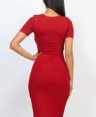 Ribbed Bodycon Midi Dress - Body By J'ne