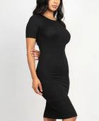 Ribbed Bodycon Midi Dress - Body By J'ne