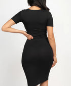 Ribbed Bodycon Midi Dress - Body By J'ne