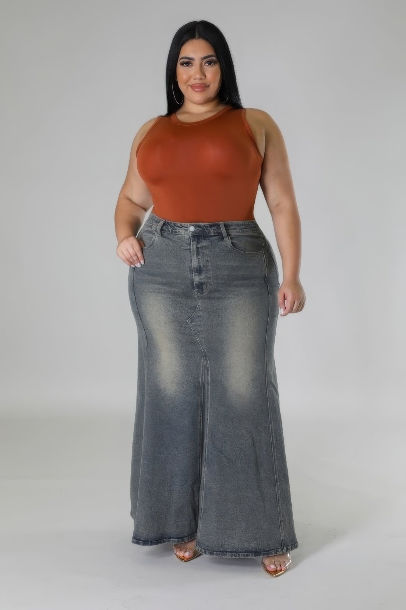 High-waisted Stretch Skirt - Body By J'ne