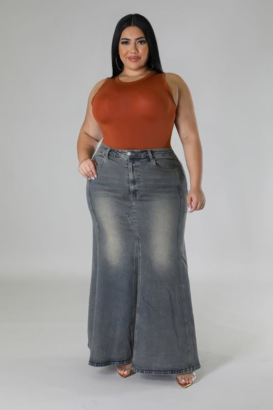 High-waisted Stretch Skirt - Body By J'ne