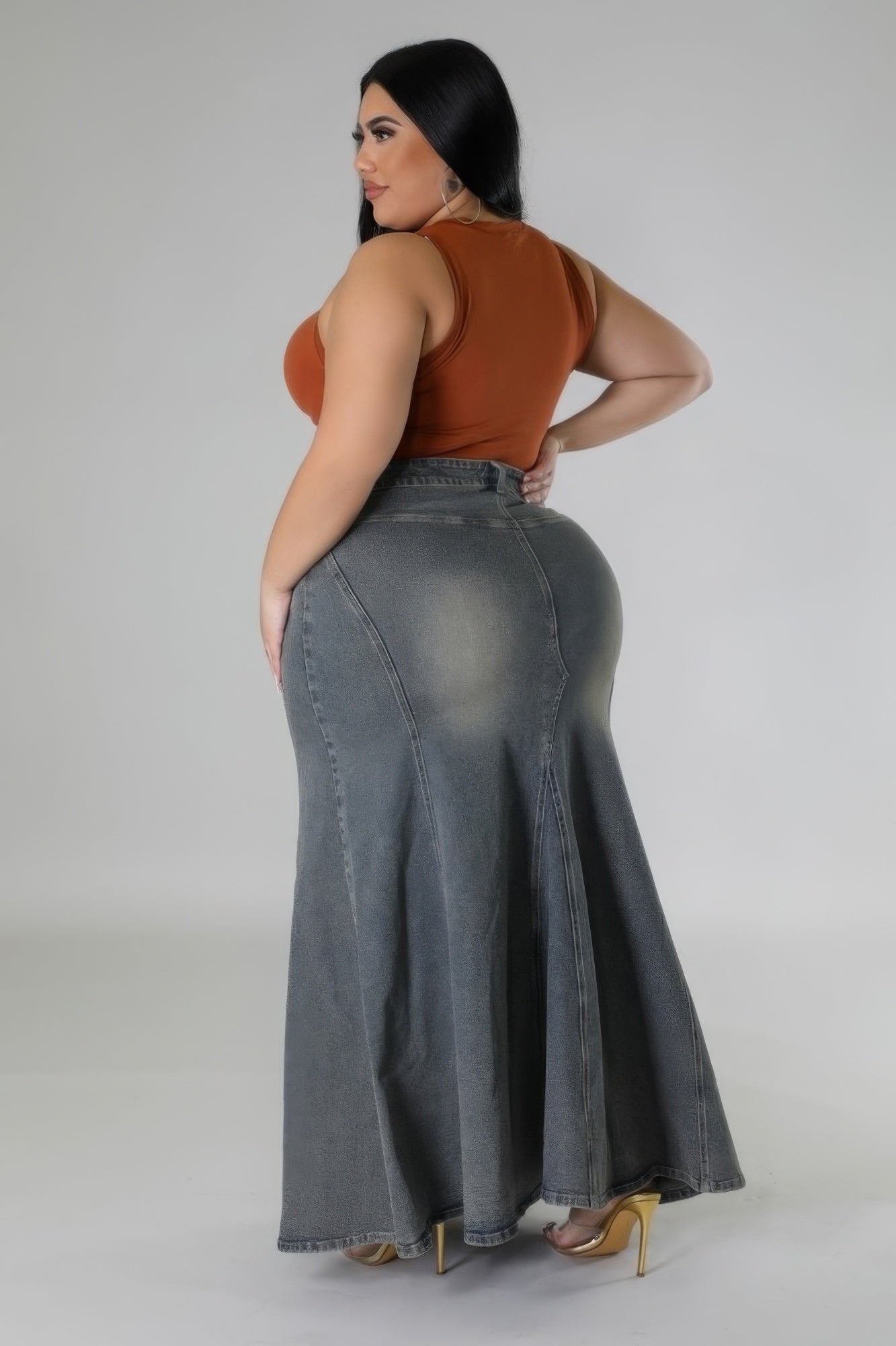 High-waisted Stretch Skirt - Body By J'ne
