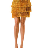 Fringe Metallic Skirt - Body By J'ne