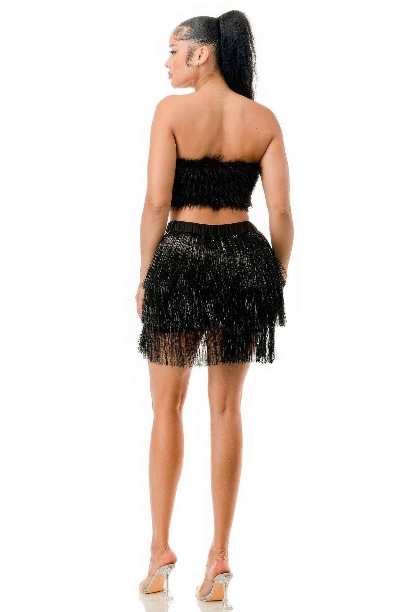 Fringe Metallic Skirt - Body By J'ne
