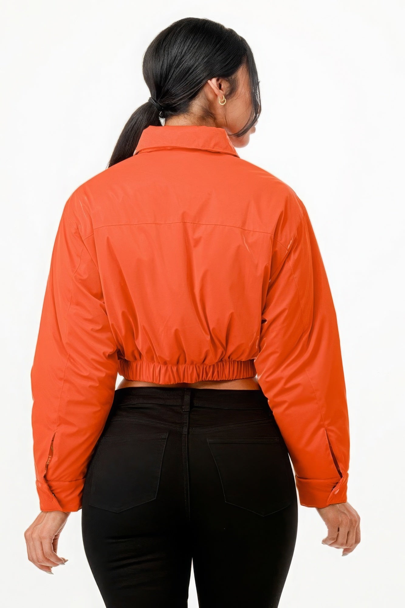 Shiny Puffer Bomber Jacket - Body By J'ne