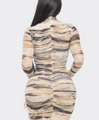 Print Mesh Mini Dress - Body By J'ne