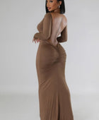 Long Sleeves Stretch Dress - Body By J'ne