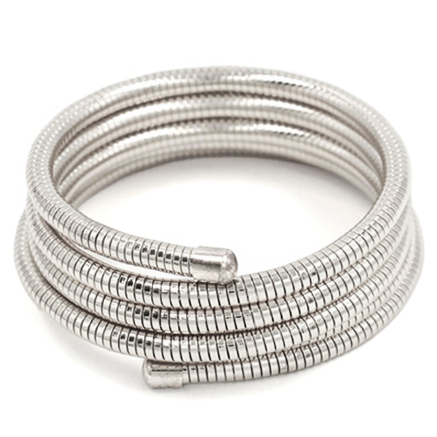 Metal Swirl Bangle Bracelet - Body By J'ne